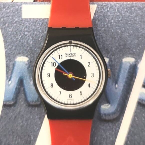 Swatch Watch CHRONO-TECH LB104 1984 Standard Ladies with box and battery - Picture 1 of 6